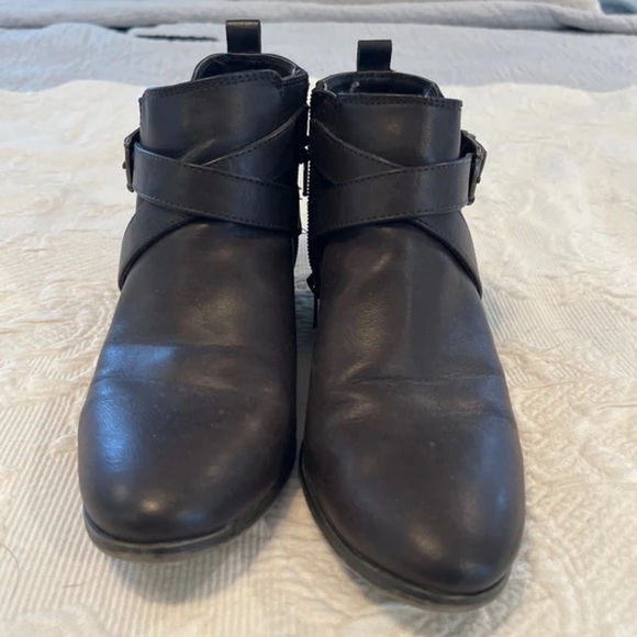 Style & Co. Black Ankle Booties with Buckle Strap - Picture 2 of 6